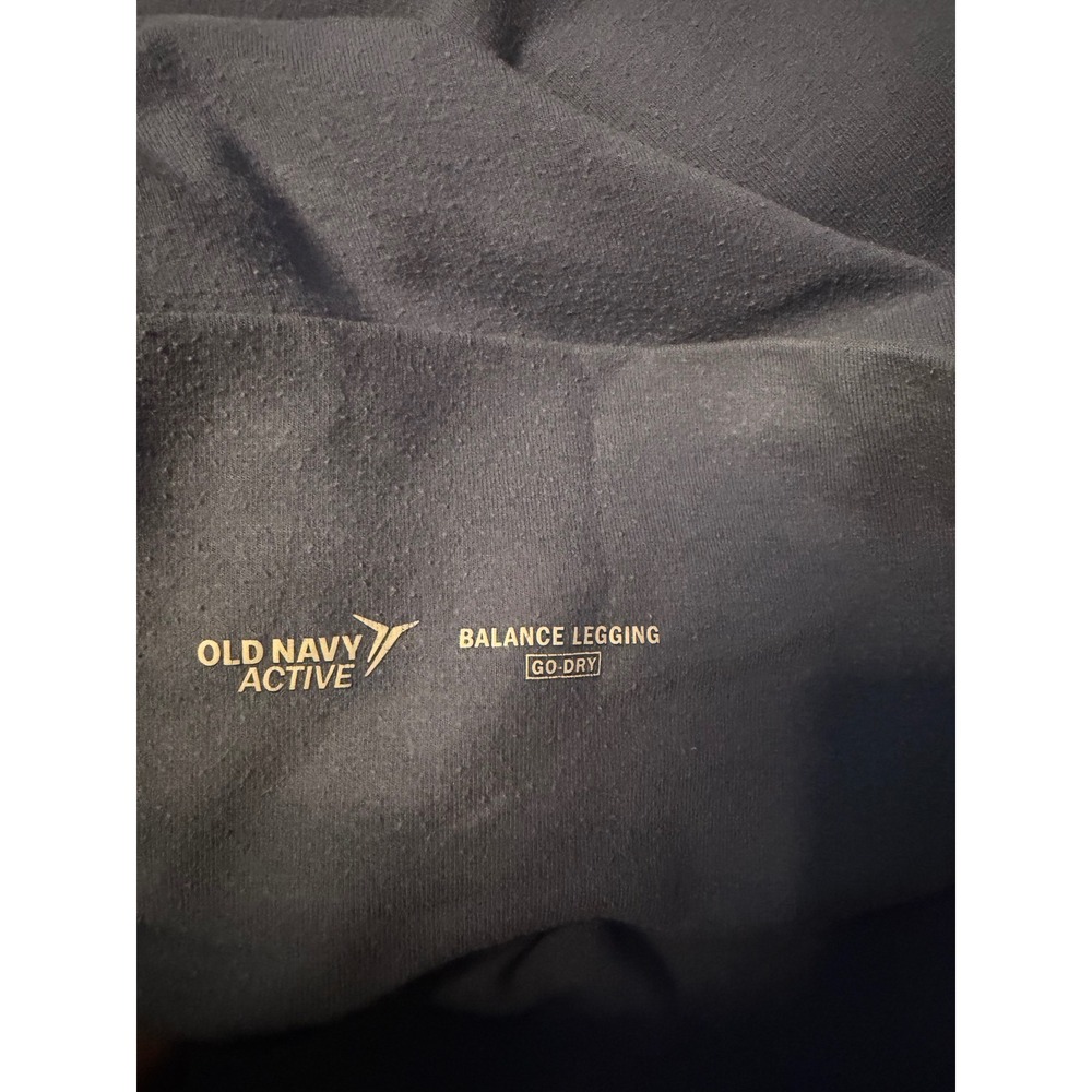 Old Navy Active Balance Legging Go-Dry Blue High Waisted 3/4 Crop Leggings L/XL - Picture 2 of 2